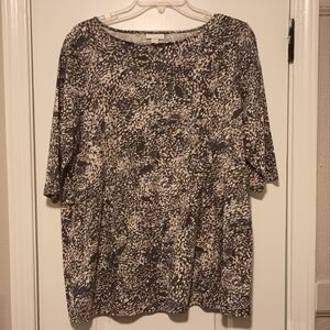 Pure Jill cotton blend multicolor top Petite L